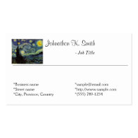 Simple fine art personal business cards business cards
