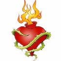 Simple Fire Heart Tank t-shirts