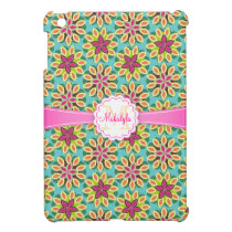 Simple Floral - Custom Monogram iPad Mini Case ipad mini cases