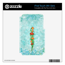 Simple Floral Skin For iPod Touch 4G