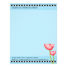 Simple Flowers Letterhead