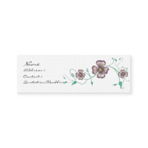 Simple Flowers Note business cards by KarisStudio Simple Flowers Note business cards