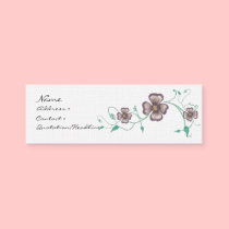 Simple Flowers Note Card profile cards