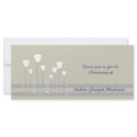 Simple Flowers Slim Invitation Personalized Rack Card