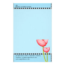 Simple Flowers Stationery