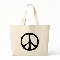 Simple Flowing Peace Sign Tote Bag