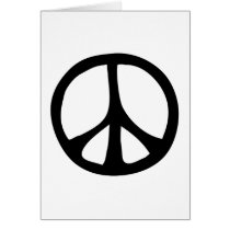 Simple Flowing Peace Sign Cards