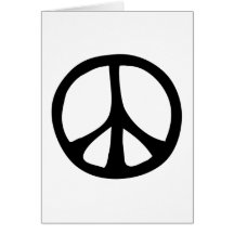 Simple Flowing Peace Sign Cards