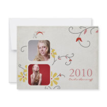Simple Garden Graduation Invitations