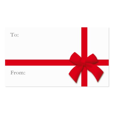 Gift  on Simple Gift Tag Business Cards From Zazzle Com