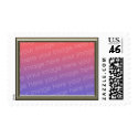 Simple Gold Frame Template 11 postage