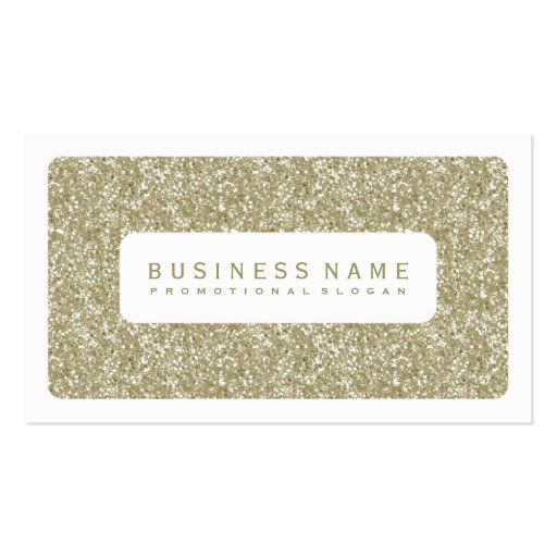 Simple Gold Glitter Business Card Templates (front side)