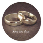 wedding, gold, bands, invitation, date, artistic