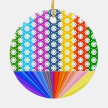 Simple Graphics - Exotic Happy Patterns Christmas Tree Ornament