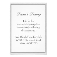Simple Gray Eco Friendly Wedding Enclosure Personalized Invitation