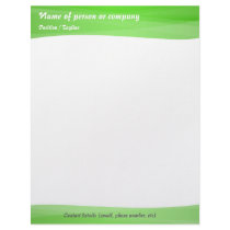 Simple Green Modern Letterhead