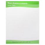 Simple Green Modern Letterhead