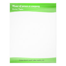 Simple Green Modern Letterhead letterhead
