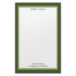 simple green stationery
