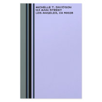 simple grey blue stationery