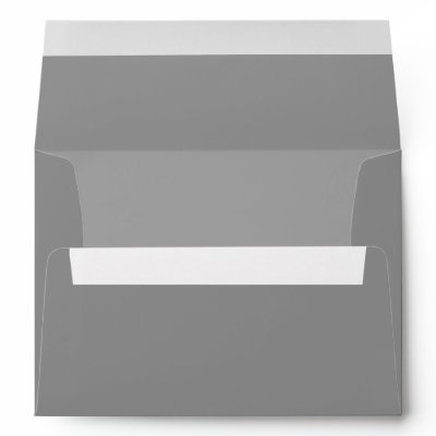 Simple Grey Modern Wedding Envelopes
