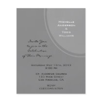 Simple Grey Modern Wedding Flyer Design
