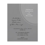 Simple Grey Modern Wedding flyers