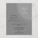 Simple Grey Modern Wedding Flyer Design
