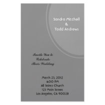 Simple Grey Modern Wedding Stationery