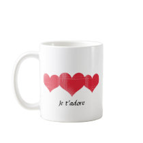 Simple Grunge Hearts mugs