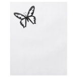 Simple Grungy Black Butterfly flyers
