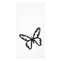 Simple Grungy Black Butterfly photo cards by VoXeeD Simple Grungy Black Butterfly photo cards
