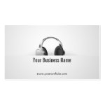 Simple Headphone Music Business Card