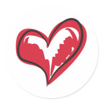 Simple Heart stickers