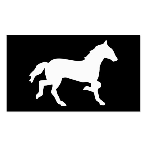 simple horse business card (back side)