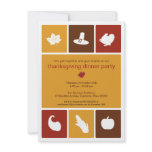 Simple Icons Thanksgiving Dinner Invitation