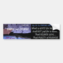 SIMPLE isn't STUPID Bumper Sticker