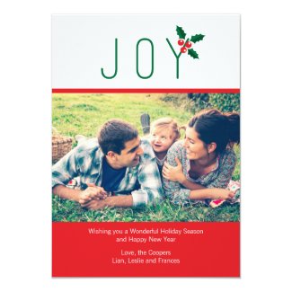 Simple Joy Holiday Photo Card