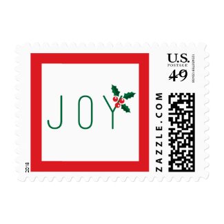 Simple Joy Holiday Postage Stamp