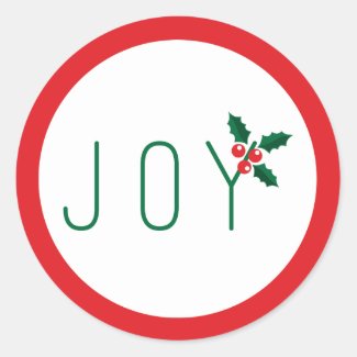 Simple Joy Holiday Sticker