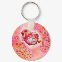 Simple Joys Keychain- "Happy Flower Afternoon"
