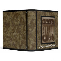 Simple Kitchen Cookin' - 1" Recipe Binder