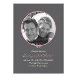 Simple Knot Photo Wedding Announcement - Pink invitations