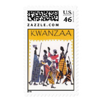 Simple Kwanzaa stamp by AAWHoliday Simple Kwanzaa stamp