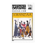Simple Kwanzaa stamp