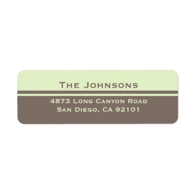 Simple Return Address Labels