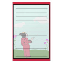 Simple Ladybug Princess Lets Go Stationery