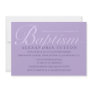 Simple Lavender Baptism/Christening Invite
