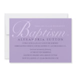 Simple Lavender Baptism/Christening Invite invitations