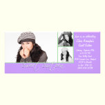 Simple Lavender Multi-Photo Sweet 16 Party invitations